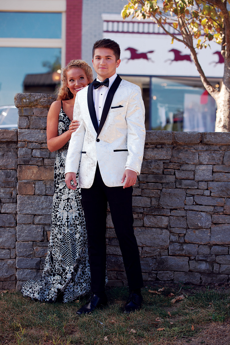 275MWhite silver Lame Black lapel Splash Coat LR.jpg